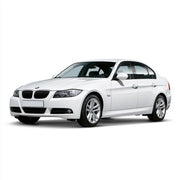 White BMW 3 Series E90 saloon